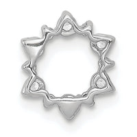 14k White Gold Diamond Fancy Circle Chain Slide-PM3704-020-WA