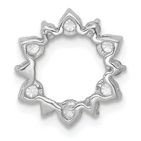 14k White Gold 1/2ct. Diamond Fancy Circle Chain Slide-PM3704-050-WA