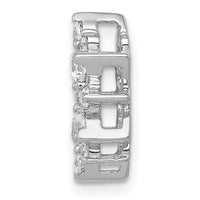 14k White Gold Diamond Fancy Circle Chain Slide-PM3704-062-WA