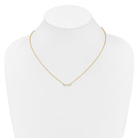 14k Diamond Bar 18 inch Necklace-PM3738-010-YA