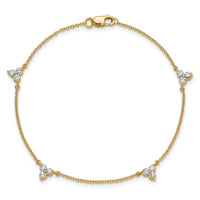 14k Diamond Multi Station 7 inch Bracelet-PM3746-060-YA