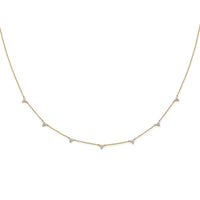 14k Diamond Multi Station 16 inch Necklace-PM3746-090-YA