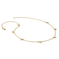 14k Diamond Multi Station 18 inch Necklace-PM3746-100-YA