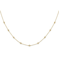 14k Diamond Multi Station Necklace-PM3753-050-YA