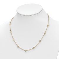14k Diamond Multi Station Necklace-PM3753-050-YA