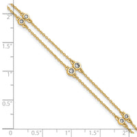 14k Diamond Multi Station Double Strand Bracelet-PM3755-025-YA