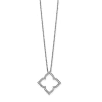 14k White Gold Diamond 18 inch Necklace-PM3788-025-WA