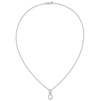 14k White Gold Diamond Ovals 18 inch Necklace-PM3802-004-WA