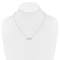 14k White Gold Diamond Faith 18 inch Necklace-PM3815-025-WA