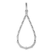 14k White Gold 1/2ct. Diamond Teardrop Pendant-PM3829-050-WA