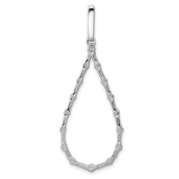 14k White Gold 3/4ct. Diamond Teardrop Pendant-PM3829-075-WA