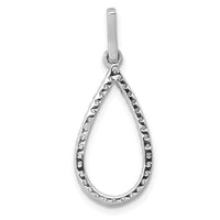 14k White Gold 1/4ct. Diamond Teardrop Pendant-PM3832-025-WA