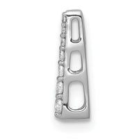 14k White Gold 1/10ct. Diamond Fancy Chain Slide-PM3872-010-WA