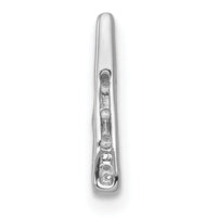 14k White Gold 1/10ct. Diamond Fancy Chain Slide-PM3872-010-WA