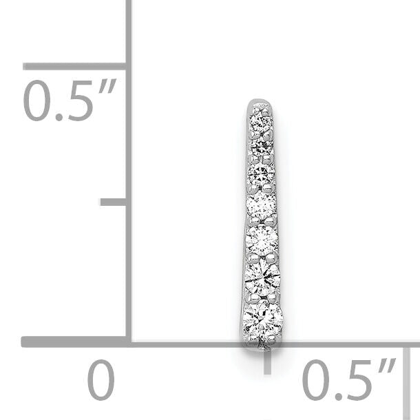 14k White Gold 1/10ct. Diamond Fancy Chain Slide-PM3872-010-WA