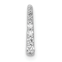 14k White Gold 1/10ct. Diamond Fancy Chain Slide-PM3872-010-WA