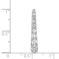14k White Gold 3/4ct. Diamond Fancy Chain Slide-PM3872-075-WA