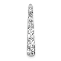 14k White Gold 3/4ct. Diamond Fancy Chain Slide-PM3872-075-WA