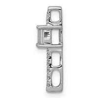 14k White Gold Diamond and .24 Sapphire Fancy Chain Slide-PM3874-SA-008-WA