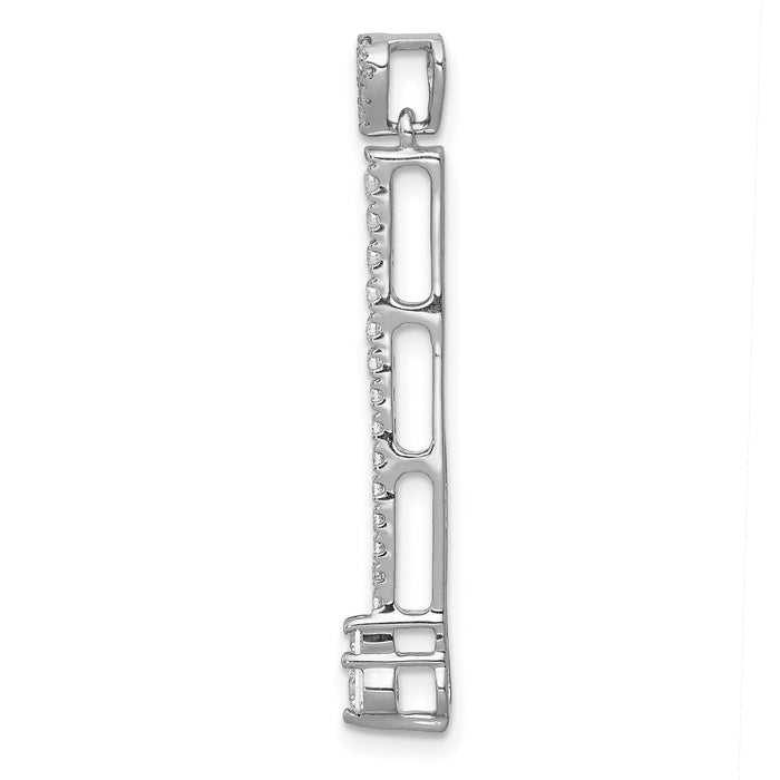 14k White Gold 1/3ct. Diamond Fancy Pendant-PM3883-030-WA