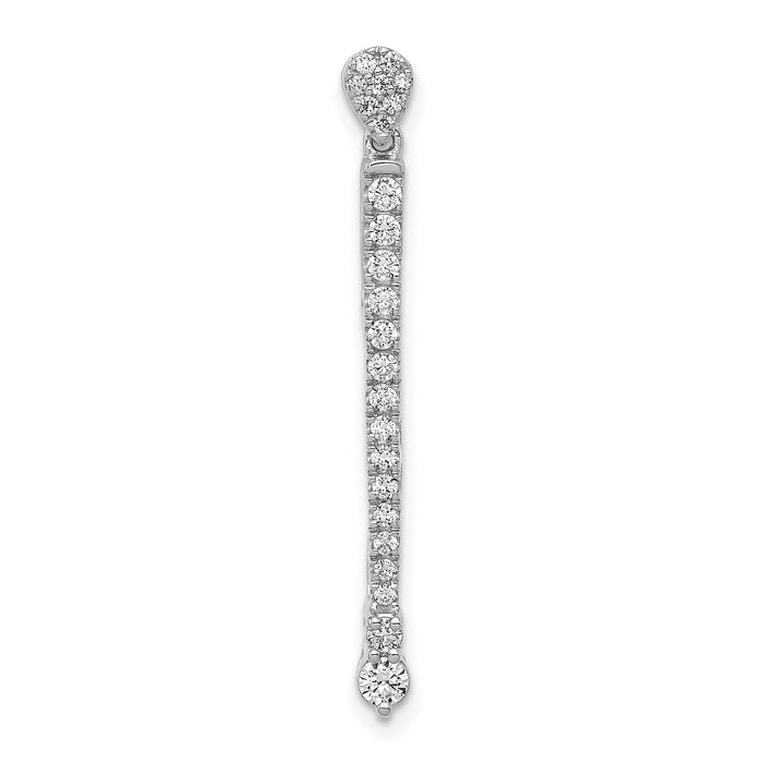 14k White Gold 1/3ct. Diamond Fancy Pendant-PM3883-030-WA