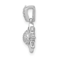 14k White Gold 1/10ct. Diamond Fancy Sun/Star Pendant-PM3920-010-WA