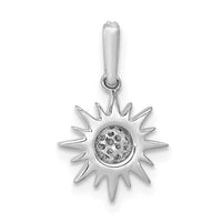 14k White Gold 1/10ct. Diamond Fancy Sun/Star Pendant-PM3920-010-WA