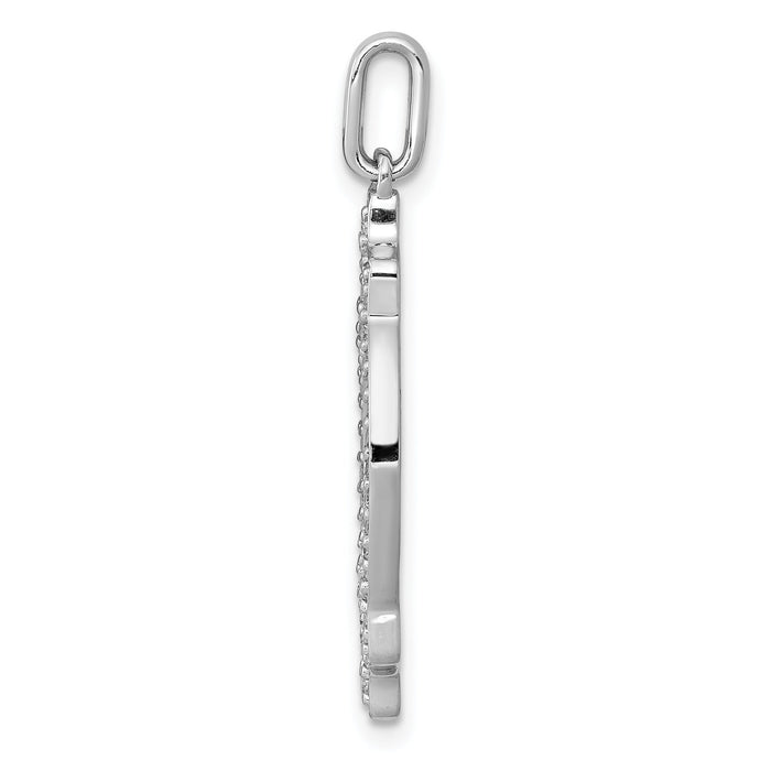 14k White Gold 1/4ct. Diamond Fancy Pendant-PM3927-025-WA
