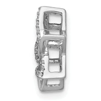 14k White Gold 1/10ct. Diamond Star of David Chain Slide-PM3937-010-WA
