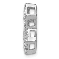 14k White Gold 1/2ct. Diamond Star of David Chain Slide-PM3939-050-WA