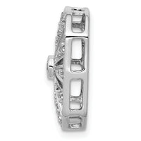 14k White Gold 1/5ct. Diamond Vintage Chain Slide-PM3949-020-WA