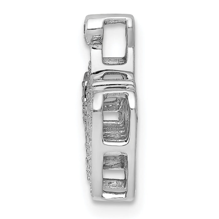 14k White Gold 1/6ct. Diamond Allah Pendant-PM3963-016-WA