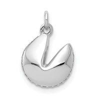 14k White Gold 1/15ct. Diamond Fortune Cookie Pendant-PM3997-007-WA