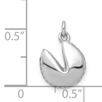 14k White Gold 1/15ct. Diamond Fortune Cookie Pendant-PM3997-007-WA