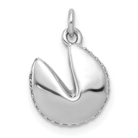 14k White Gold 1/15ct. Diamond Fortune Cookie Pendant-PM3997-007-WA