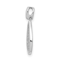 14k White Gold 1/4ct. Diamond Fancy Teardrop Pendant-PM4009-025-WA