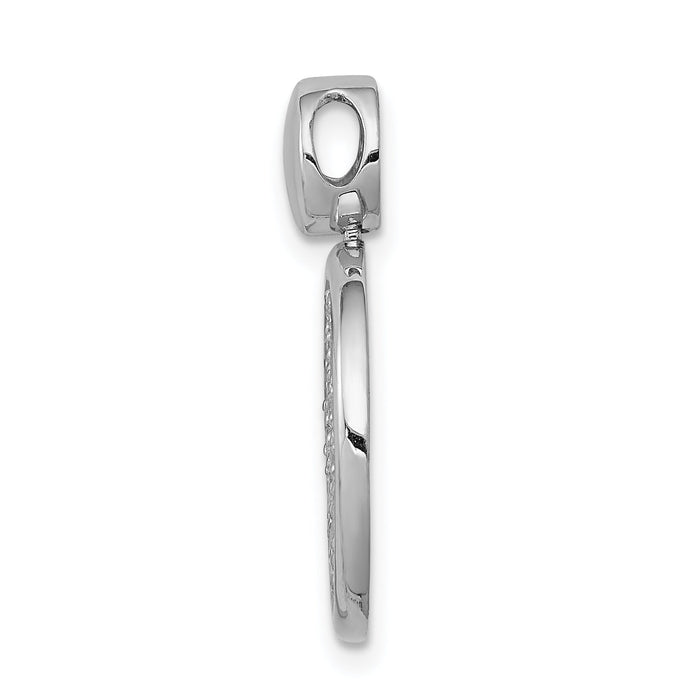 14k White Gold 1/2ct. Diamond Fancy Circle Pendant-PM4016-050-WA