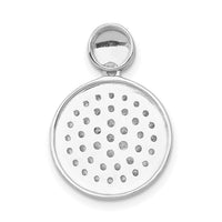 14k White Gold 1/2ct. Diamond Fancy Circle Pendant-PM4016-050-WA