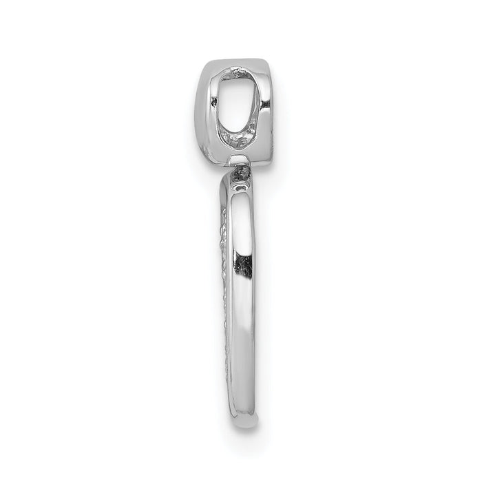 14k White Gold 1/4ct. Diamond Fancy Square Pendant-PM4018-025-WA