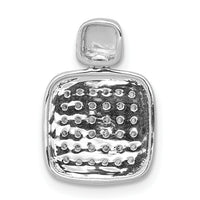 14k White Gold 1/4ct. Diamond Fancy Square Pendant-PM4018-025-WA