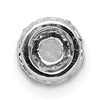 14k White Gold 4.1mm Center 1/20ct. Diamond Semi-mount Chain Slide-PM4024-006-WA