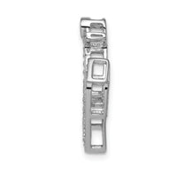 14k White Gold 1/4ct. Diamond Anchor Chain Slide-PM4054-025-WA