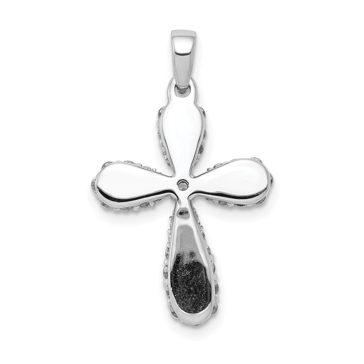 14k White Gold 5/8ct. Diamond Cross Pendant-PM4056-065-WA