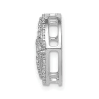14k White Gold Diamond Celtic Circle Chain Slide-PM4057-033-WA