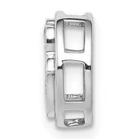 14k White Gold 1/10ct. Diamond Hamsa Chain Slide-PM4066-010-WA