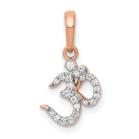 14k Diamond Om Pendant-PM4089-010-RA