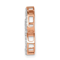 14k Rose Gold 1/3ct. Diamond Om Chain Slide-PM4090-033-RA