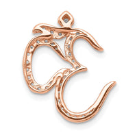 14k Rose Gold 1/3ct. Diamond Om Chain Slide-PM4090-033-RA