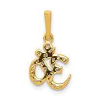 14k 1/6ct. Diamond Om Pendant-PM4091-015-YA