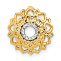 14k 1/20ct. Diamond Sahasrara/Crown Chakra Chain Slide-PM4095-005-YA